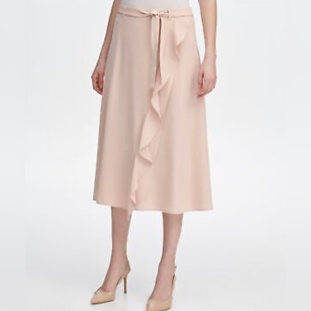 CALVIN-KLEIN: Women’s Faux Wrap Skirt, Size:6 - Picture 1 of 2